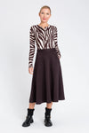 TWINSET | Cardigan collo coreana con stampa zebrata