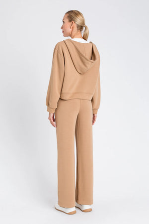 TWINSET | Tuta felpa con zip e pantalone coulisse