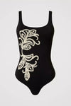 TWINSET | Costume intero con ferretto e ricamo