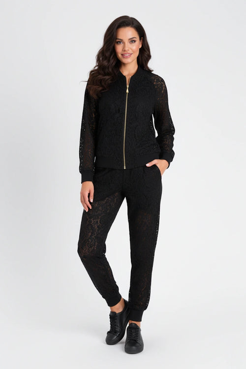 TWINSET | Felpa aperta in pizzo