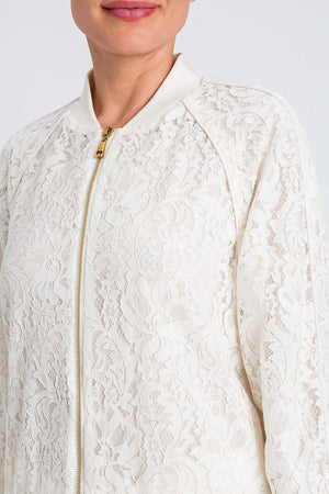 TWINSET | Felpa aperta in pizzo