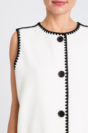 TWINSET | Gilet in panno punto coperta