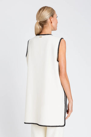 TWINSET | Gilet in panno punto coperta