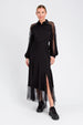 TWINSET | Gonna longuette in satin con pizzo