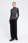 TWINSET | Maglia lupetto con stampa righe