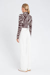 TWINSET | Maglia lupetto con stampa zebrata
