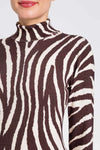 TWINSET | Maglia lupetto con stampa zebrata