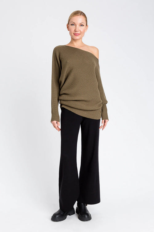 TWINSET | Maglia asimmetrica in misto lana