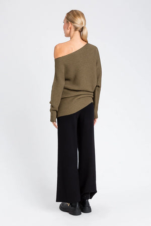 TWINSET | Maglia asimmetrica in misto lana