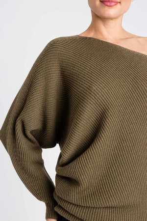 TWINSET | Maglia asimmetrica in misto lana