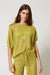 TWINSET | Maglia a rete con logo