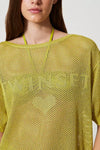 TWINSET | Maglia a rete con logo