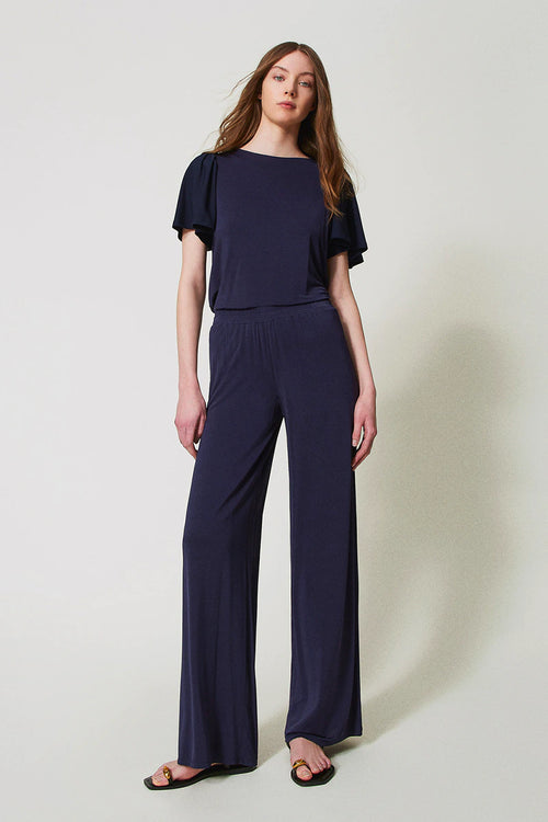 TWINSET | Pantaloni a palazzo in jersey