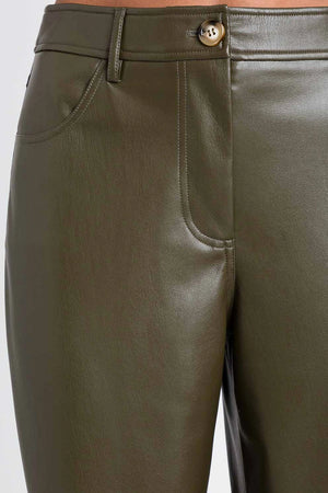 TWINSET | Pantaloni a sigaretta effetto pelle