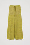 TWINSET | Pantaloni wide leg in maglia a rete