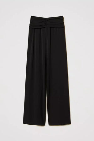 TWINSET | Pantaloni a palazzo con drappeggio