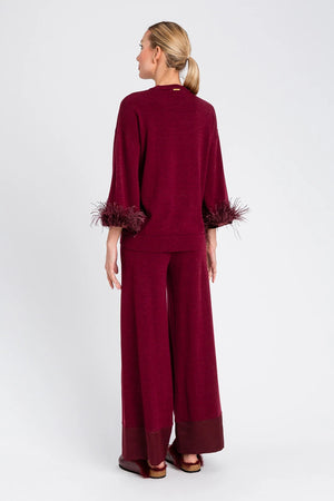 TWINSET | Pantaloni ampi in maglia
