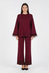 TWINSET | Pantaloni ampi in maglia