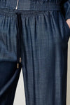 TWINSET | Pantaloni a palazzo in chambray