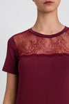 TWINSET | T-shirt con dettaglio in pizzo