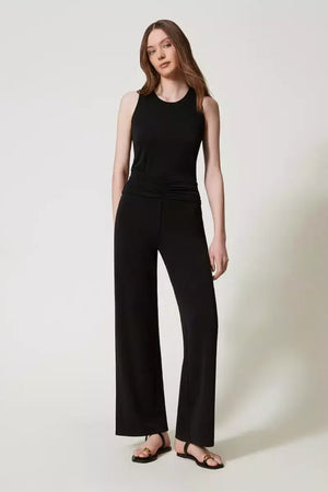 TWINSET | Top halter con drappeggio