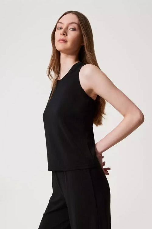 TWINSET | Top halter con drappeggio