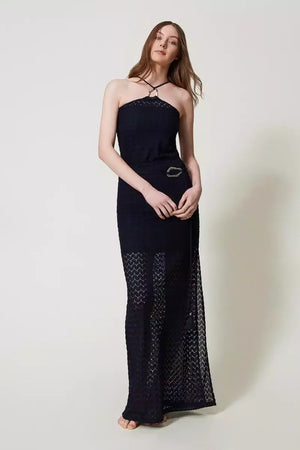 TWINSET | Top in crochet con anello