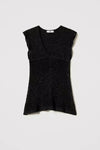 TWINSET | Maglia in filato lurex con volant