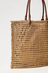 TWINSET | Borsa shopper effetto paglia a rete