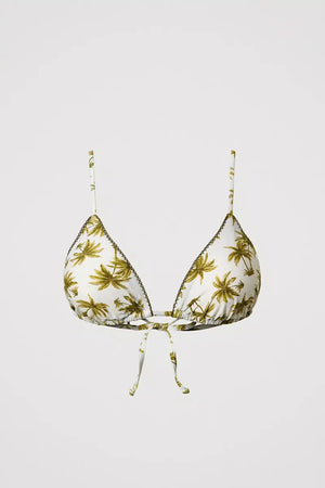 TWINSET | Bikini triangolo e slip con fiocchi con stampa