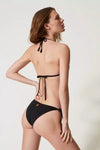 TWINSET | Bikini triangolo e slip laccetti con ricamo