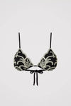 TWINSET | Bikini triangolo e slip laccetti con ricamo