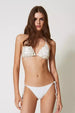 TWINSET | Bikini triangolo e slip laccetti con ricamo