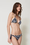 TWINSET | Bikini triangolo e slip fantasia foulard