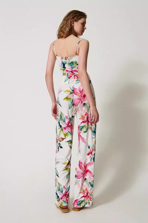 TWINSET | Tuta-pantaloni con stampa a fiori