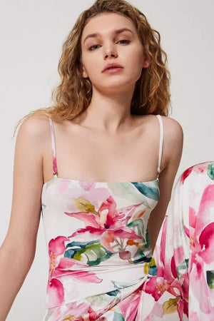 TWINSET | Tuta-pantaloni con stampa a fiori