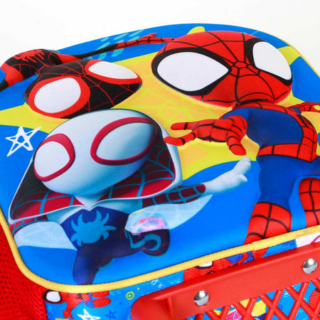 Marvel Spiderman Amazing-Zainetto 3D con Ruote Piccolo, Rosso
