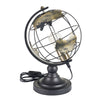 Mappamondo portalampada con piedistallo in metallo decorazione moderna h 35 cm