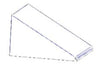 Tetto inclinato per armadietto spogliatoio cm. 50x47