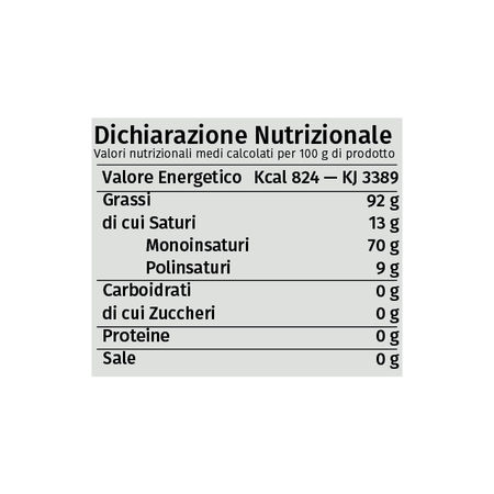 Olio Extra Vergine d'oliva Italiano Biologico Verdolì - 0,50 cl