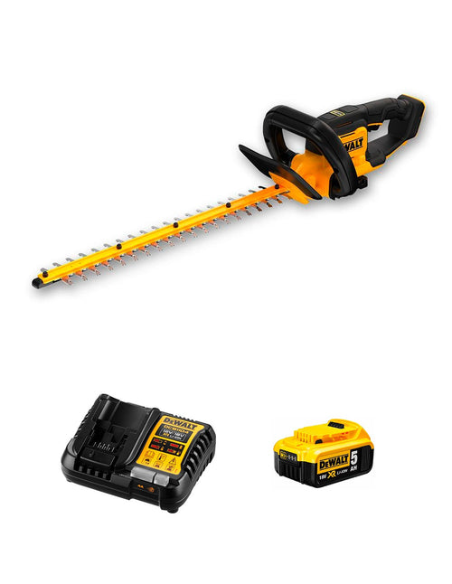 Tagliasiepi DeWALT DCMHT562P1 (1 x 5,0 Ah + DCB1104)