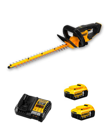 Tagliasiepi DeWALT DCMHT562P2 (2 x 5,0 Ah + DCB1104)