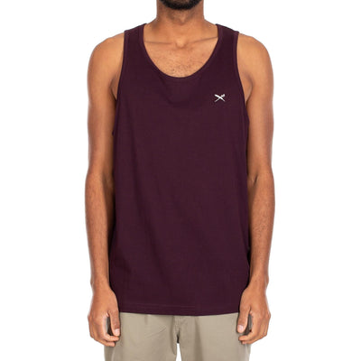 Tank Top Iriedaily Mini Flag aubergine