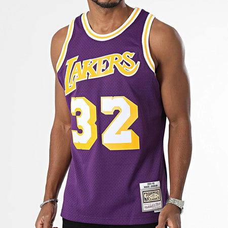 Tank Top Mitchell & Ness Swingman Jersey LA Lakers '84 Johnson purple