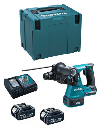 Tassellatore MAKITA DHR242RTJ (2 x 5,0 Ah + DC18RC + MAKPAC 4)