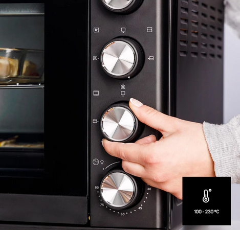 Taurus horizon 45 forno elettrico ventilato 45 litri, 2000w, 230c, con timer