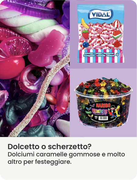 Caramelle cioccolatini e gomme da masticare