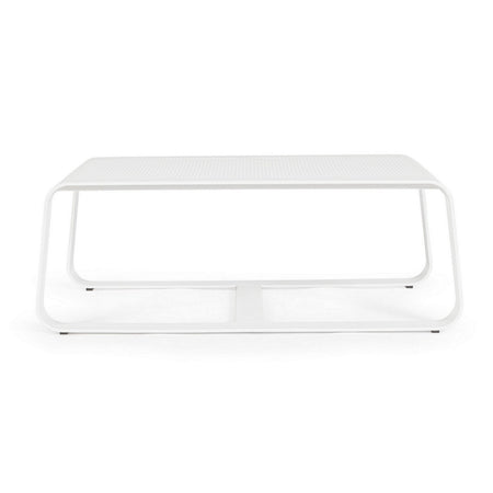 Salottino con cuscini "Merrigan" in alluminio verniciato da giardino e veranda