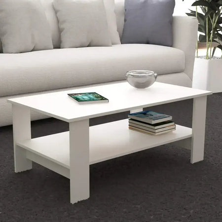 Tavolino da Salotto Moderno in Legno 100x41 H55cm