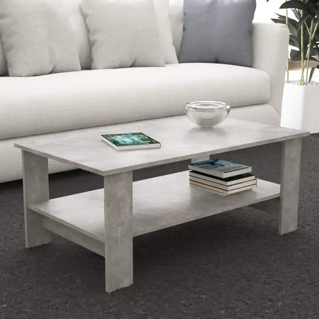 Tavolino da Salotto Moderno in Legno 100x41 H55cm